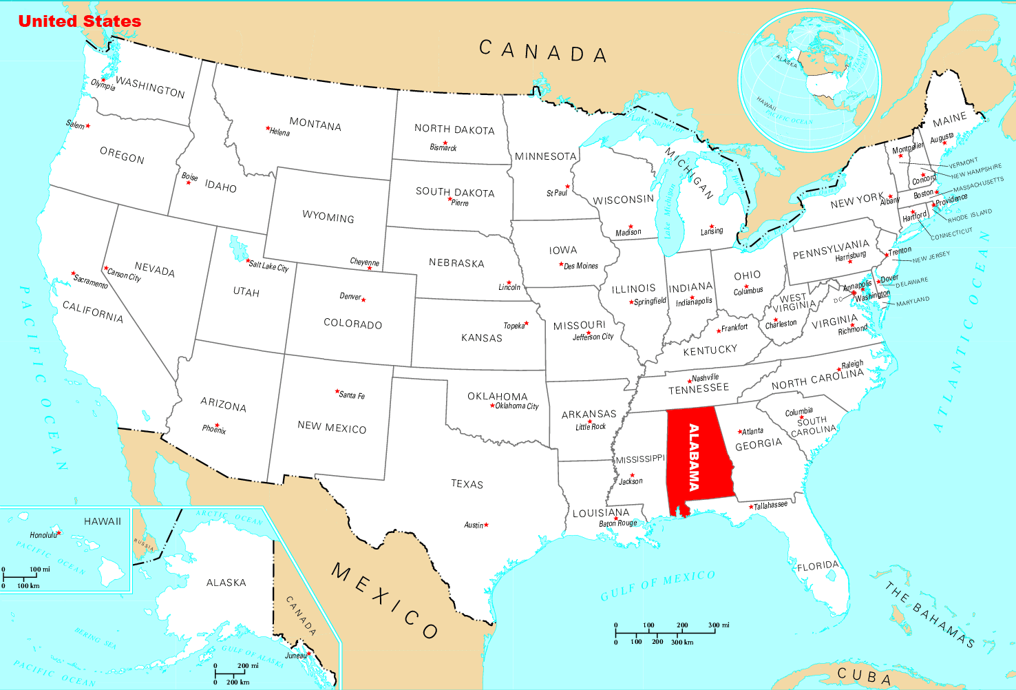 Where Is Alabama On The Map Where Is Alabama Located • Mapsof.net