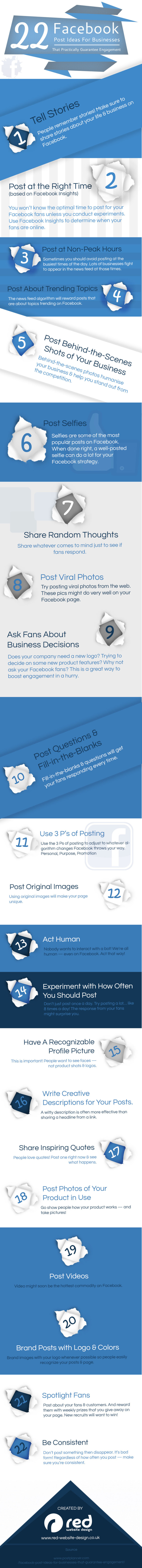 22 ideas de post para el FaceBook de tu empresa