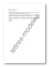 Modèle et exemple de lettres type : Mail - votre 