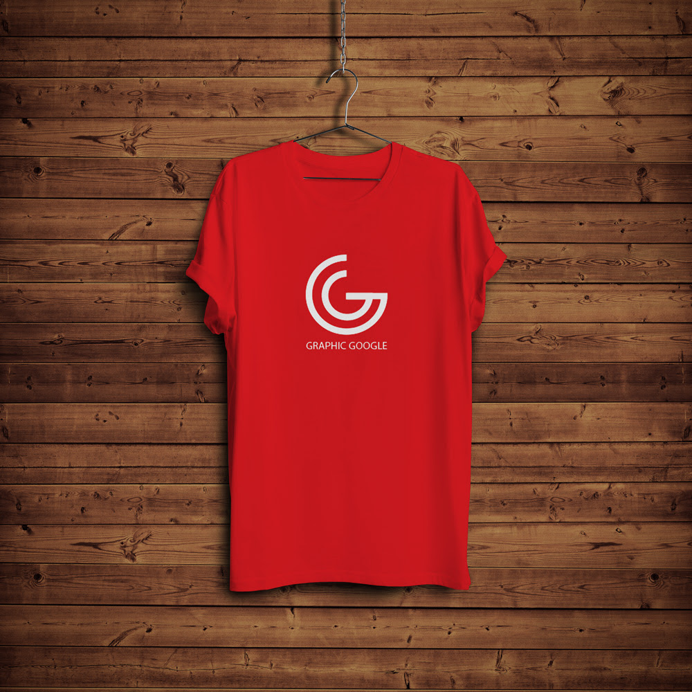 Download Free T-Shirt Mock-up with Hanger & Wooden ...