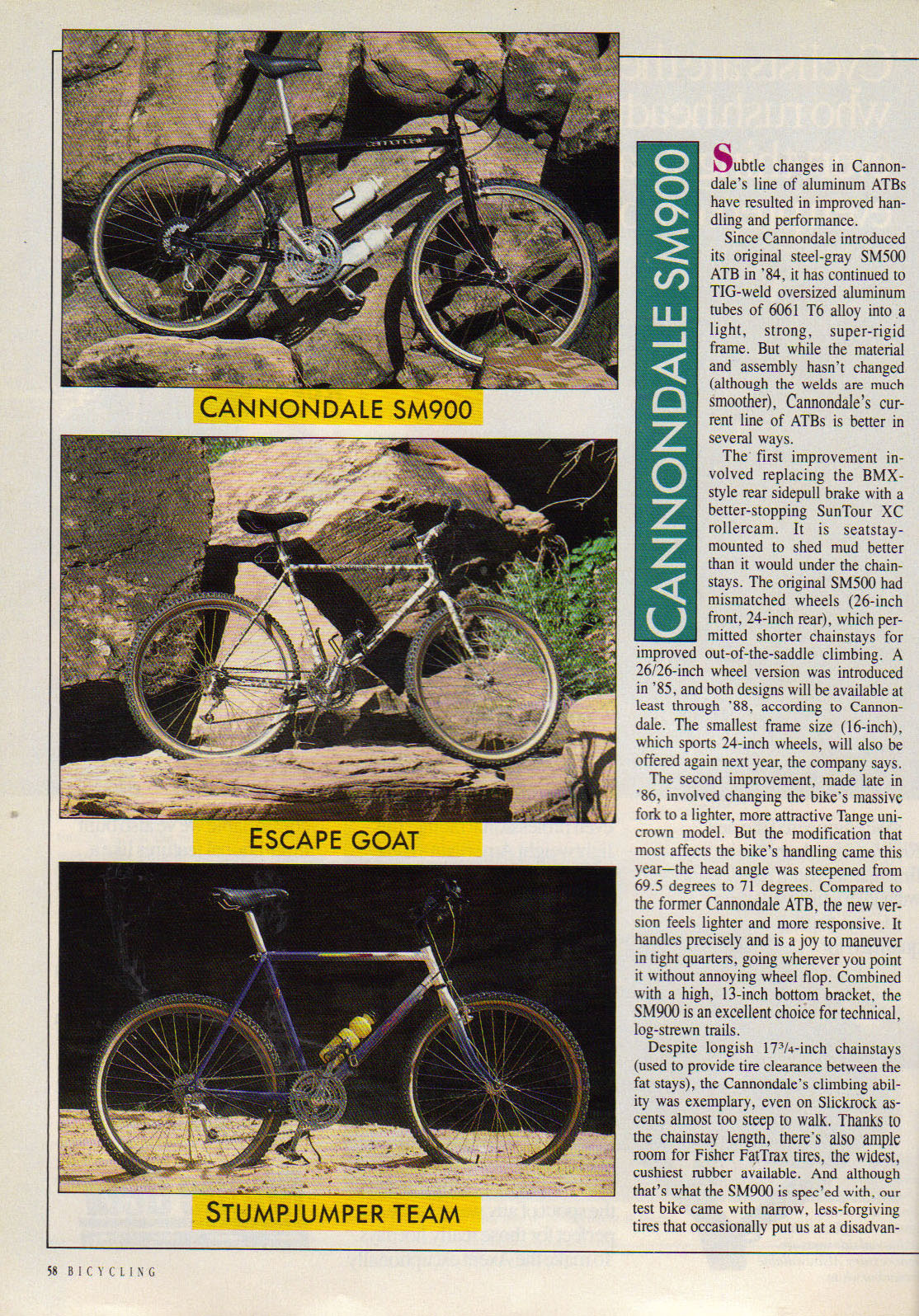 Mombat Cannondale Bicycles History