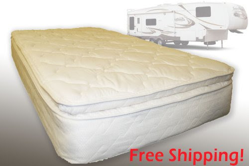 RV Mattress Short Queen 60 x 75 Orthopedic Back Pillow Top 10" Innerspring On Sale
