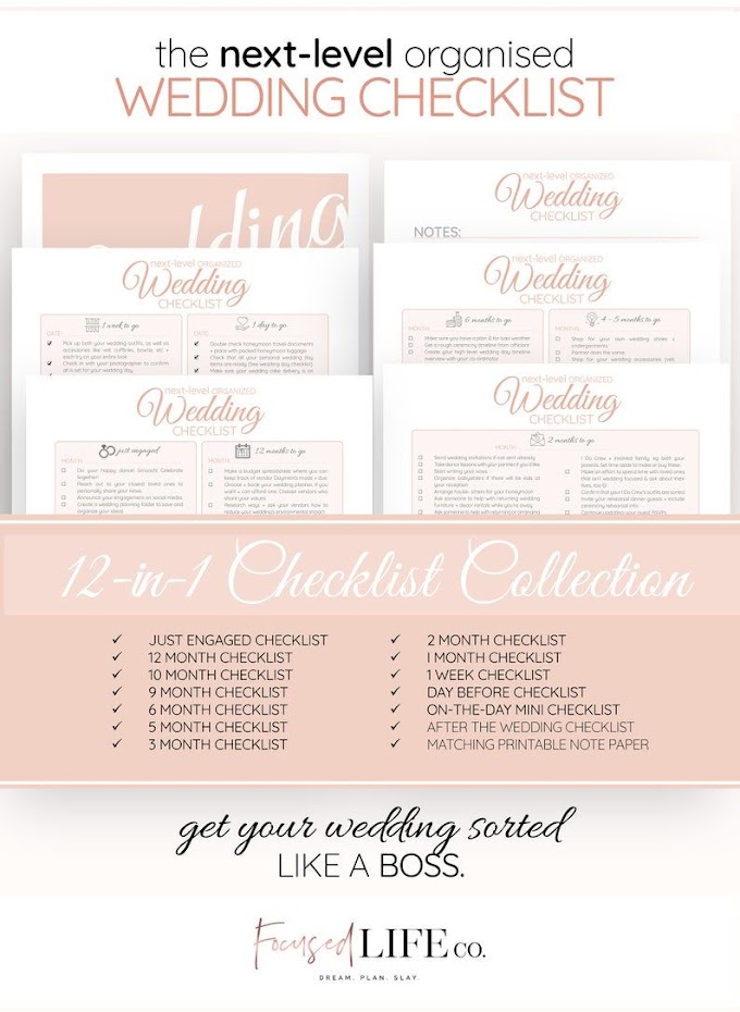 8+ Timeline Wedding Planning Checklist Printable Pics