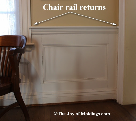 Return Your Chair Rail On Top of Door or Window Trim - The ...