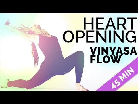 Yoga Sequence 45-Min - Heart Opening Vinyasa Flow - YouTube