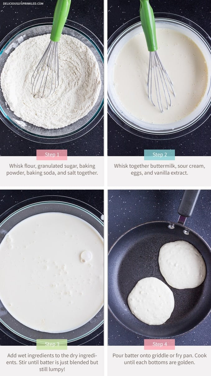 Homemade Buttermilk Pancakes | Deliciously Sprinkled