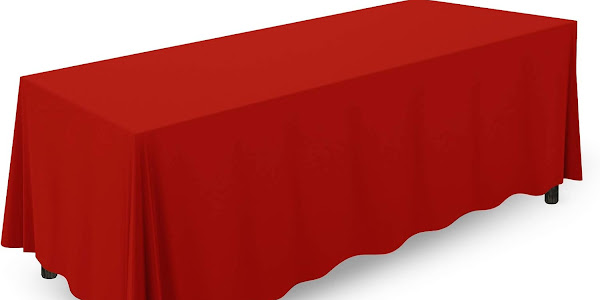 MILL & Thread - 90" x 156" Premium Tablecloth for Wedding/Banquet/Restaurant - Rectangular Polyester Fabric Table Cloth - Red
