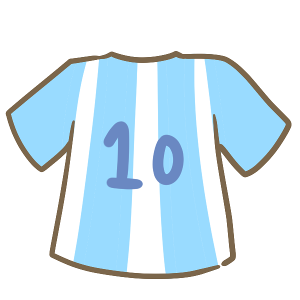 サッカーのユニフォーム 水色 のイラスト かわいいフリー素材が無料のイラストレイン