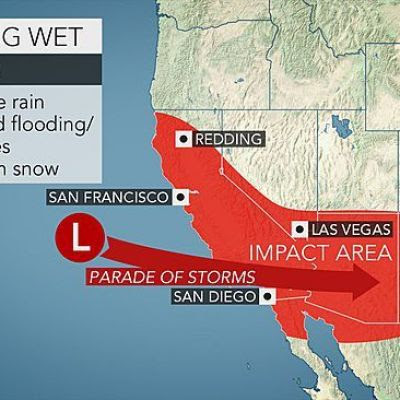 Train of Storms to Drench California, Southwestern US as El Nino Takes Hold