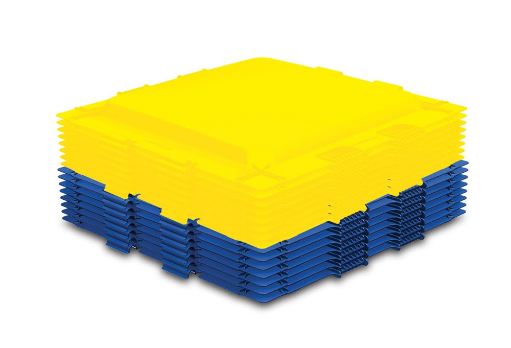 Amazon.com: Brik-A-Blok Set Of 26 Yellow And Blue Panels: Toys & Games