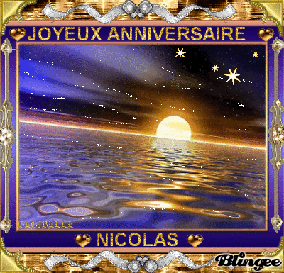 Joyeux Anniversaire Nicolas Picture Blingee Com
