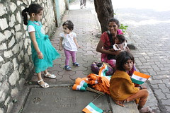 The Flag Sellers Meet My Grandchildren on 15 August 2012 Our Independence Day by firoze shakir photographerno1