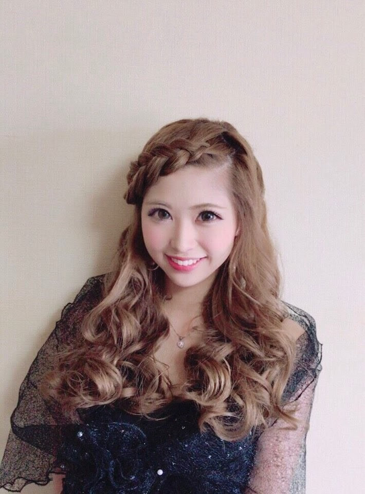 前髪編み込みー 水戸で唯一のヘアセット ヘアメイクサロン Hanacoco