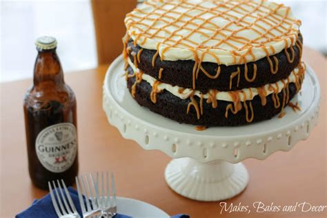 guinness chocolate cake  salted caramel  bakes