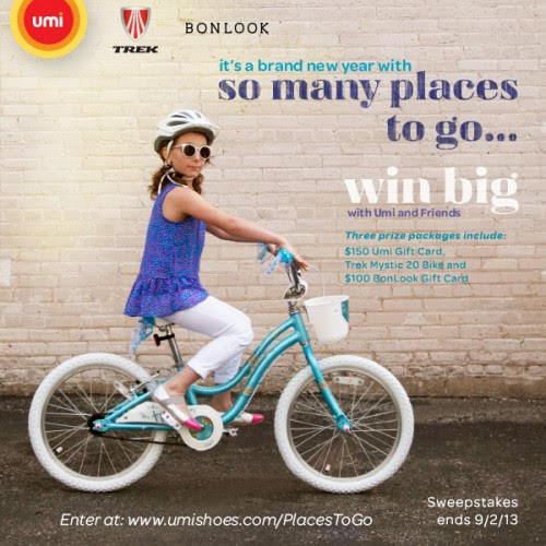 Win 250 in Gift Cards and a Trek Bike from Umi Shoes!