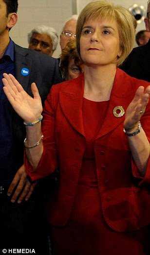 Deputy First Minister Nicola Sturgeon refused to admit defeat while there were still outstanding results to come, but her face at the count in Glasgow showed how the evening had gone from moment of celebration to bitter acceptance of the voters' rejection