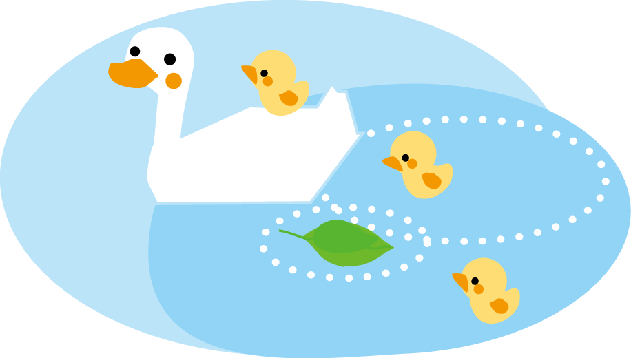 アヒル あひる イラスト 無料イラスト