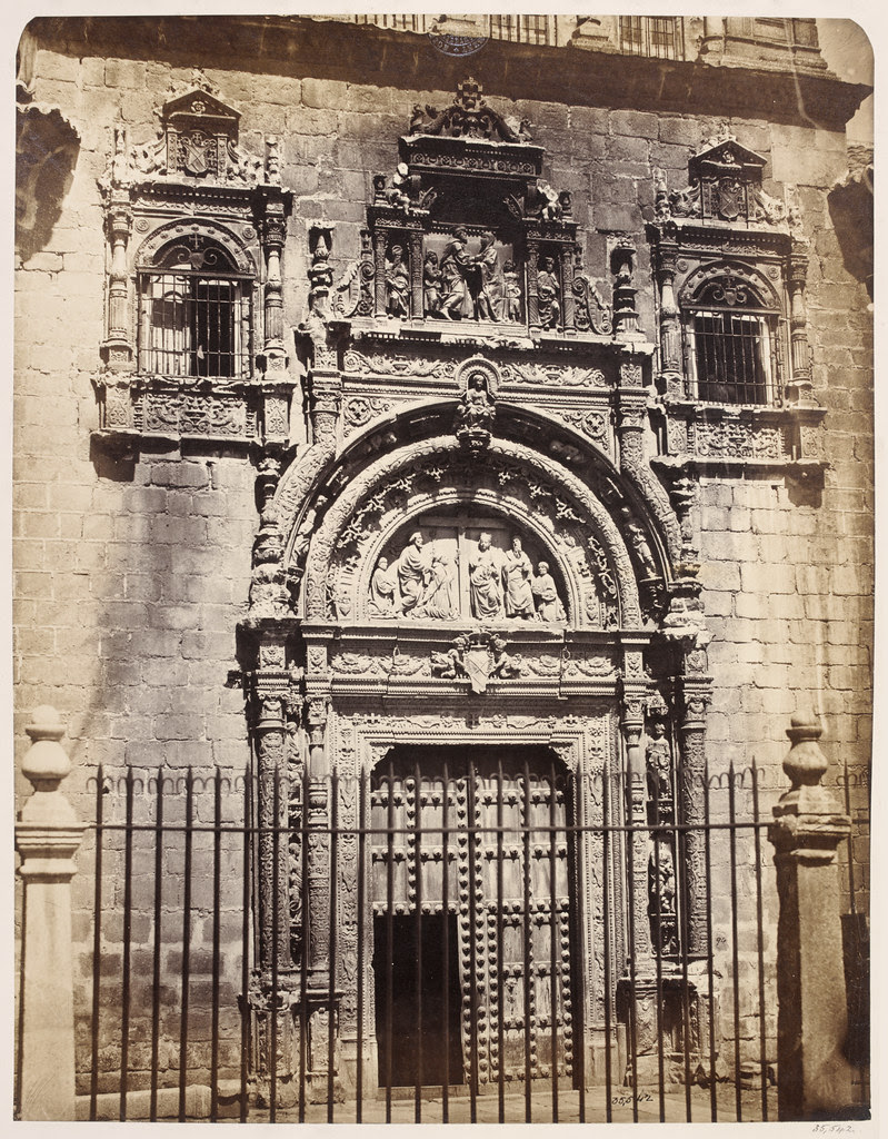 Portada del Hospital de Santa Cruz en la primavera de 1858. Fotografía de Charles Clifford. Victoria and Albert Museum, London