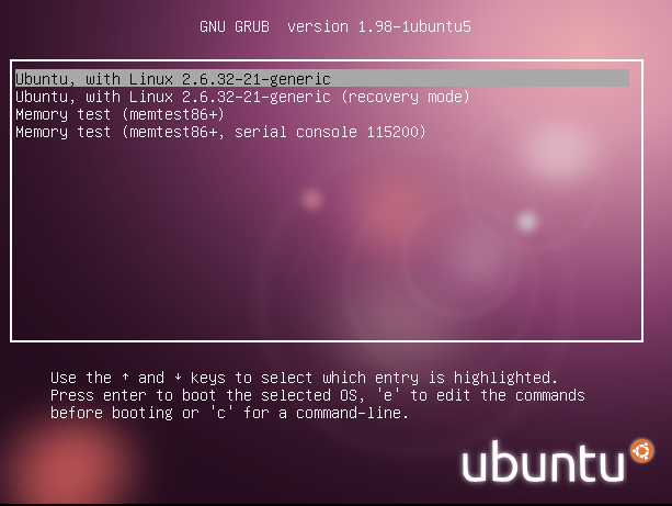 Ubuntu 10 04 9 10的grub2启动背景图片