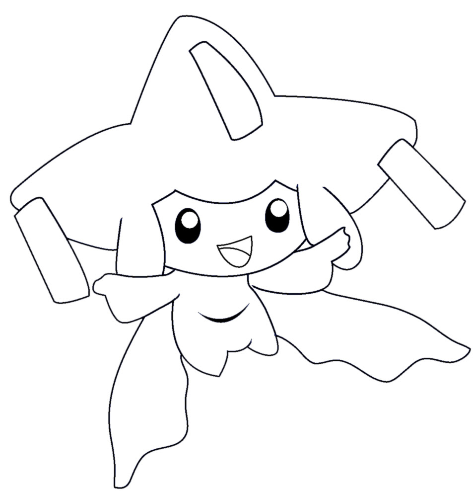 Jirachi pokemon coloring pages
