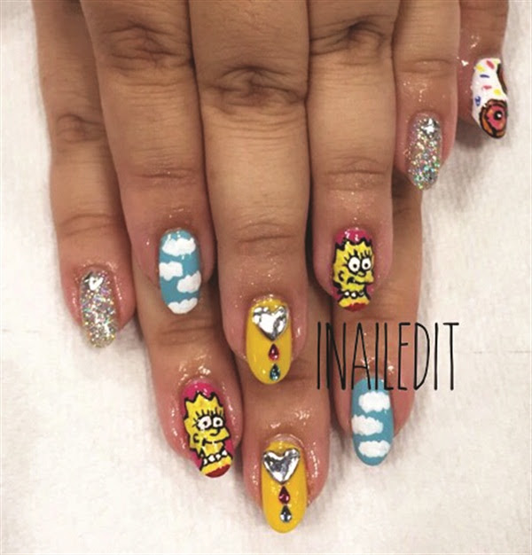 <p>Kelly (@i_nailed_it) gave a happy client a Simpsons set.</p>