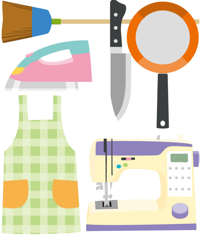 イラストレーター絵仕事 界屋 さかいや イラスト制作ブログ 家庭科イメージ