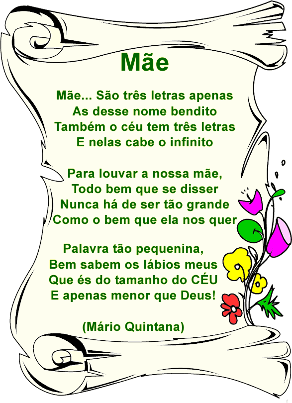 poemas para o dia das mães