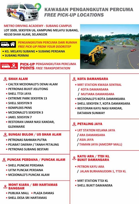 metro driving academy harga