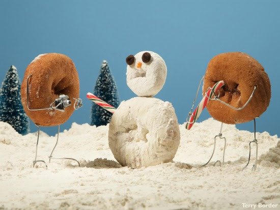 Funny bento objects by Terry Border - donut winter