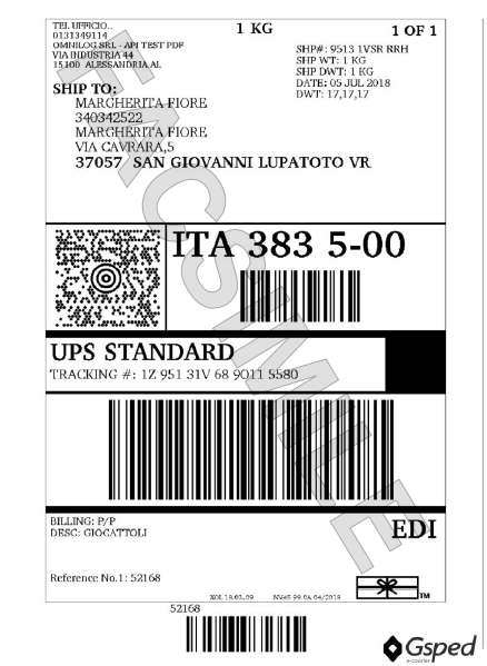 UPS Stampa Etichette – Qapla' Help