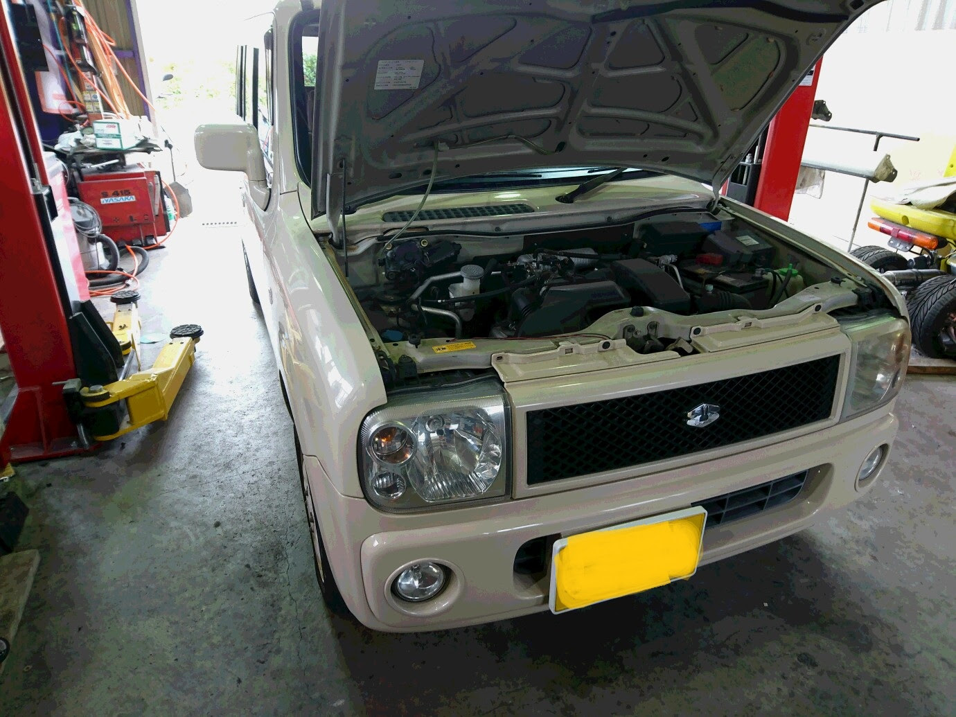 ラパン ロータリブレードカップリング交換 長野県長野市の車屋さん車援隊 カーエンタイ 板金塗装 中古車販売 車検整備