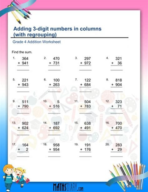  grade 4 math worksheets