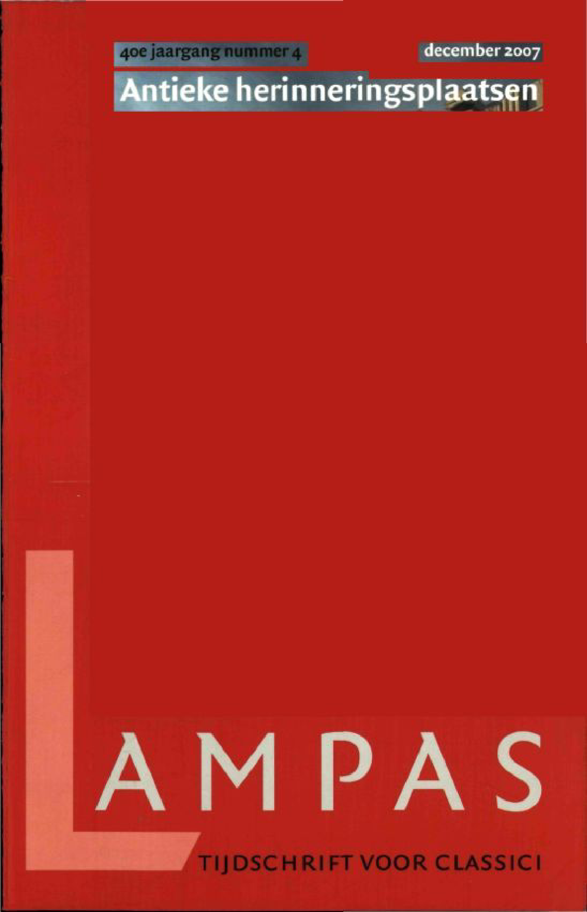 Lampas Tijdschrift Voor Nederlandse Classici Digitale