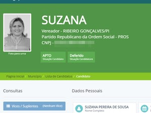 Candidata a vereadora é presa em Ribeiro Gonçalves, no Sul do Piauí (Foto: Divulgação/tse.jus.br)