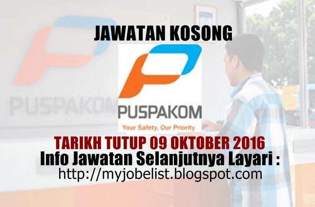 Jawatan Kosong Terkini di PUSPAKOM Sdn Bhd 