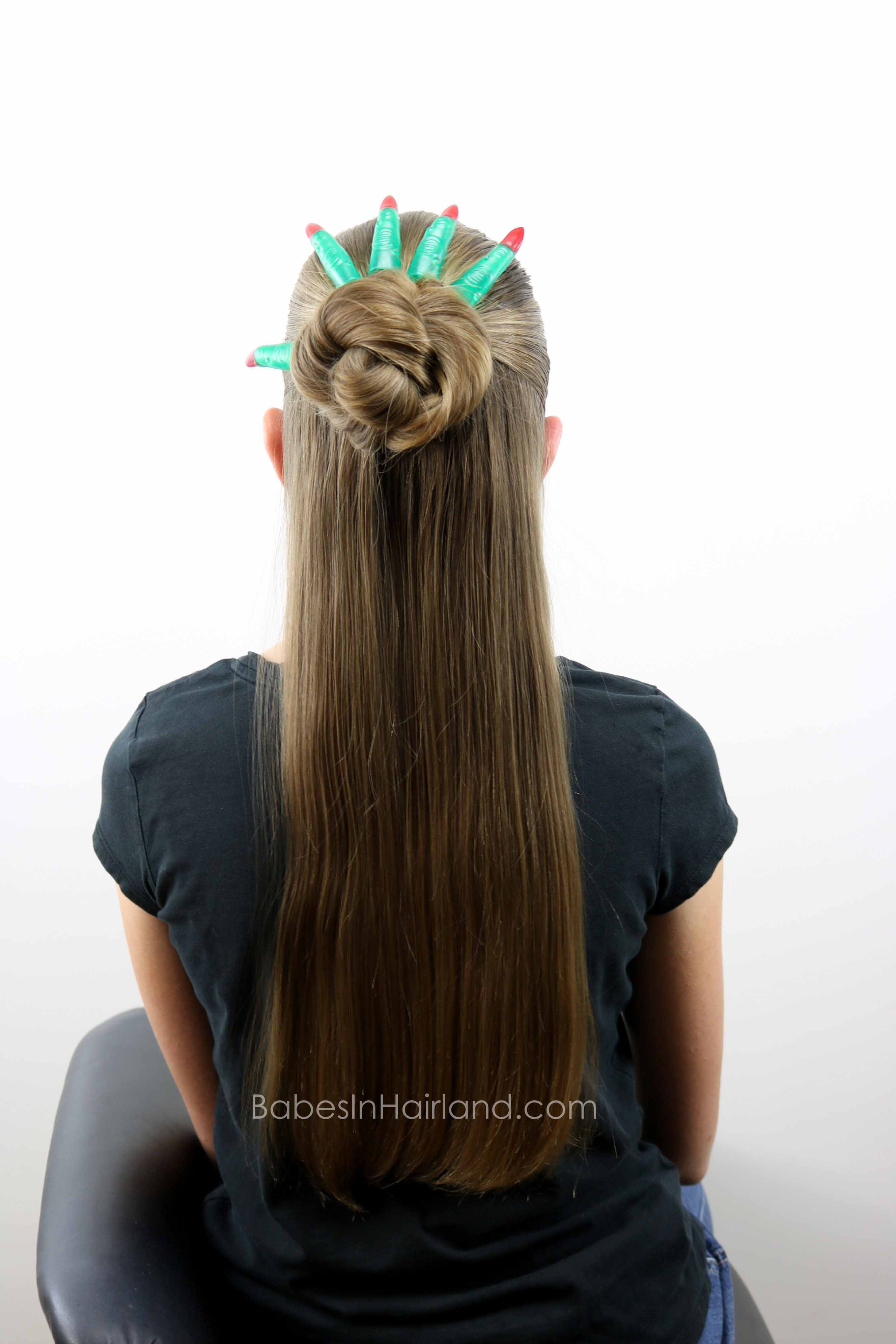 Witch Hand Halloween Bun  Babes In Hairland