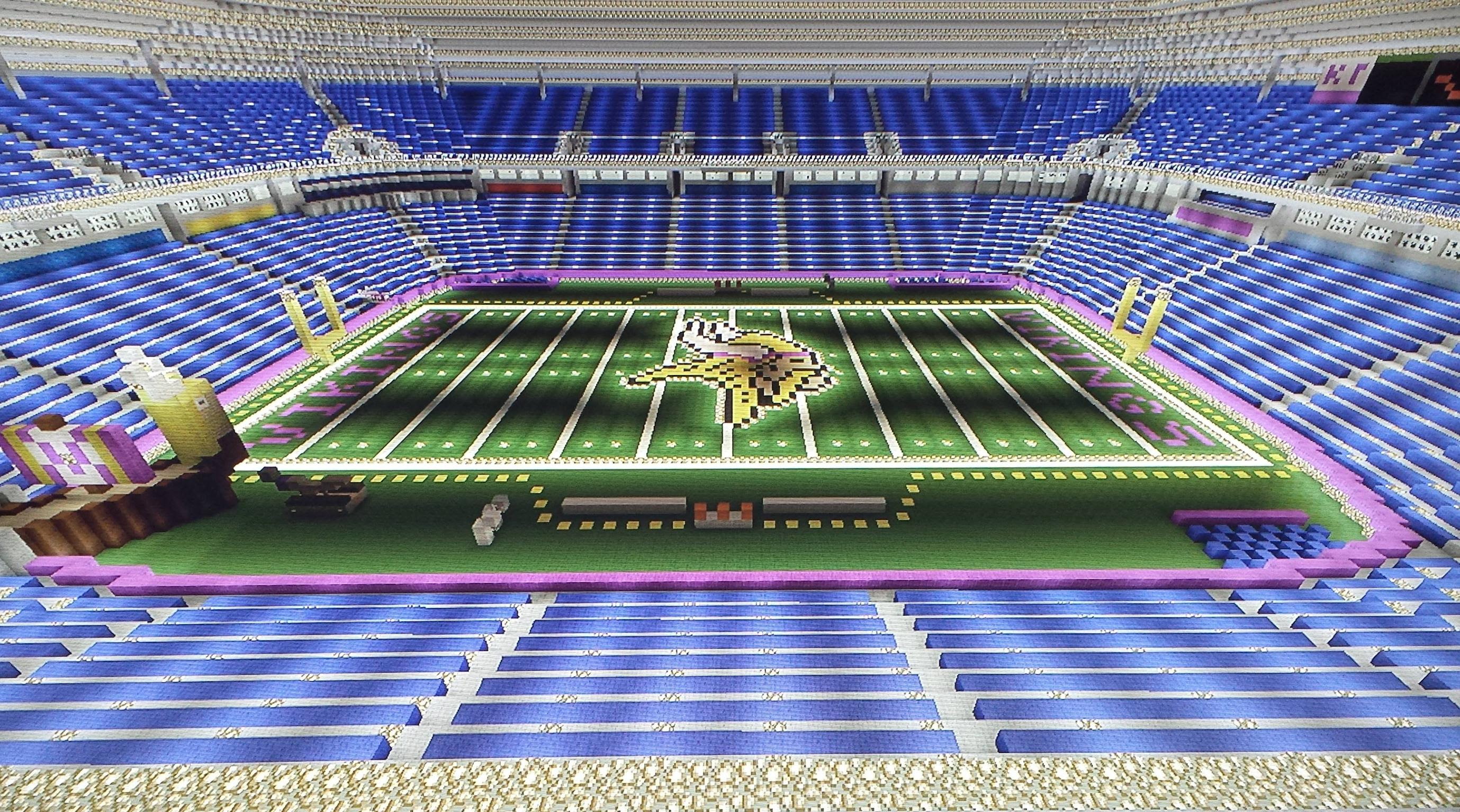 Reddit User Creates Full Scale Replica Of Metrodome In Minecraft ...