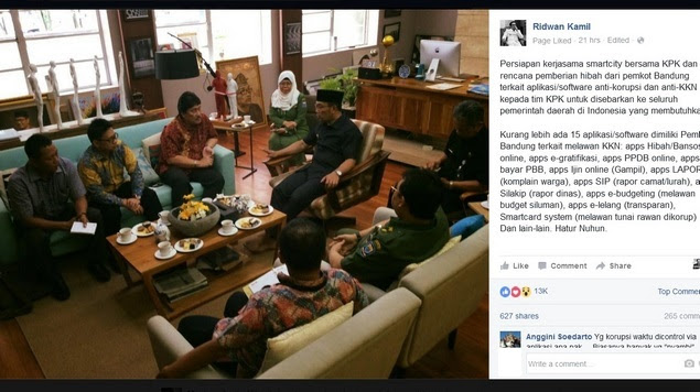 Bahkan KPK pun Berguru ke Kang Emil