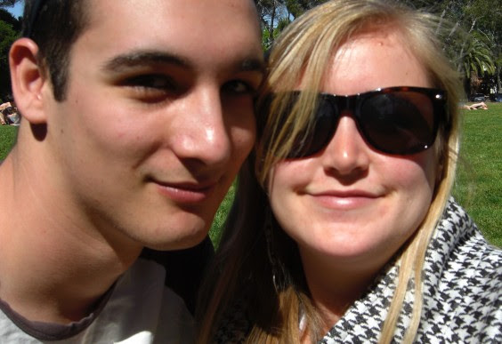 Christie and her boyfriend, taking a selfie several years ago