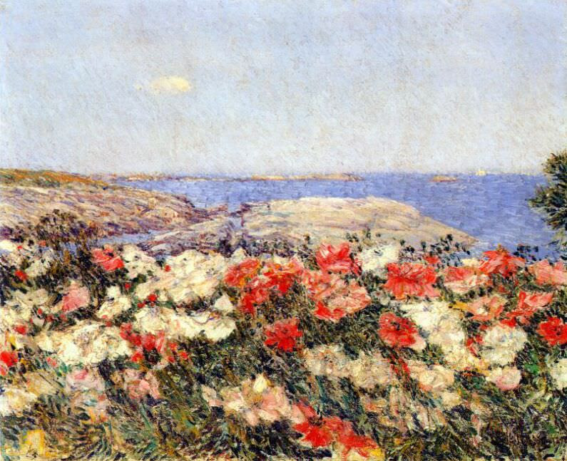 Чайльд Хассам - hassam poppies on the isles of shoals 1890