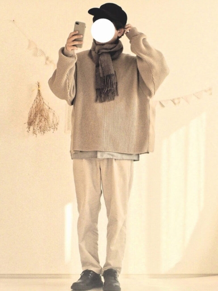 マフラー チェック のメンズコーデ 人気のチェックのマフラーも紹介