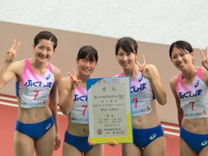 大会速報 長崎国体最終日 成年少年女子共通女子4 100mrで福島県が8位 東邦銀行 陸上競技部 Toho Athletics Club