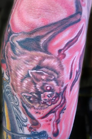 Phil Robertson - Vampire bat tattoo