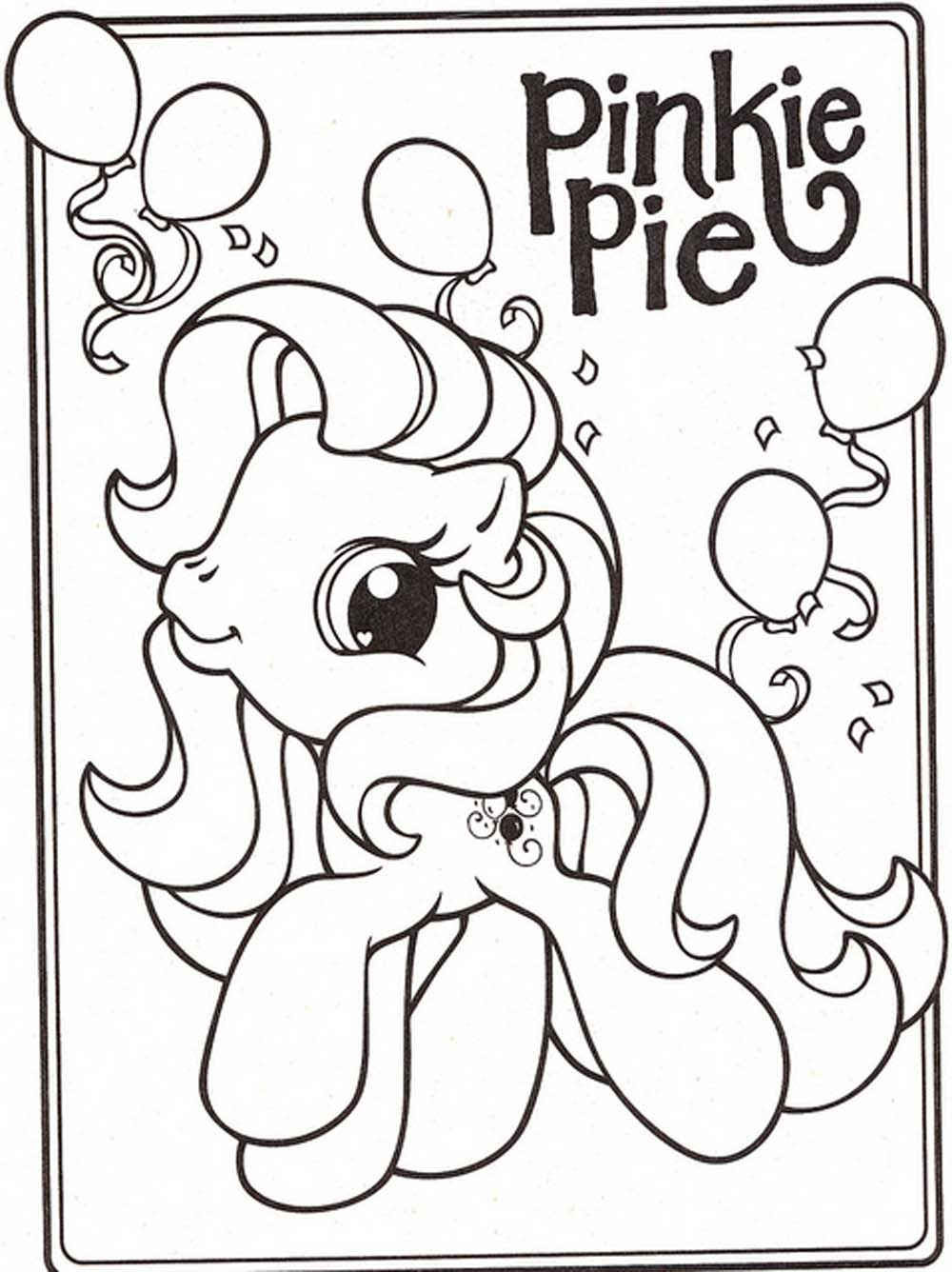 My Little Pony Pinkie Pie - Coloring Pages For Kids And For Adults