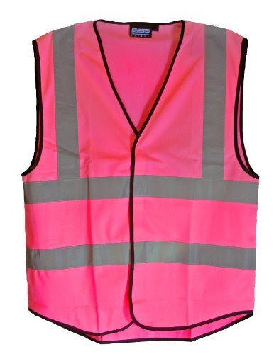 PINK Safety Vest, Hi-Viz, XL, Size Runs Big, Non ANSI Preview
