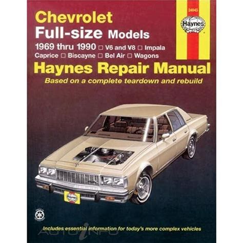 eBook Haynes Repair Manual Chevrolet Caprice