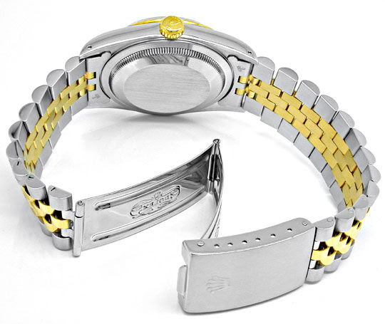 Original-Foto 4, ROLEX DATEJUST HERREN STAHLGOLD DIAMANTEN TOPUHR NEUZ.!