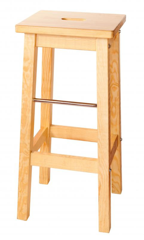 Wood bar stool