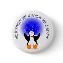 Let It Snow Button Badge button