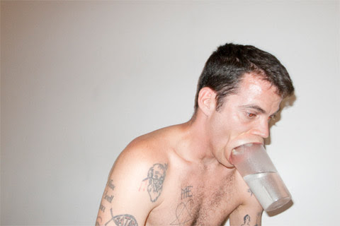  how to drink a glass of water and revealed his love for penis tattoos.